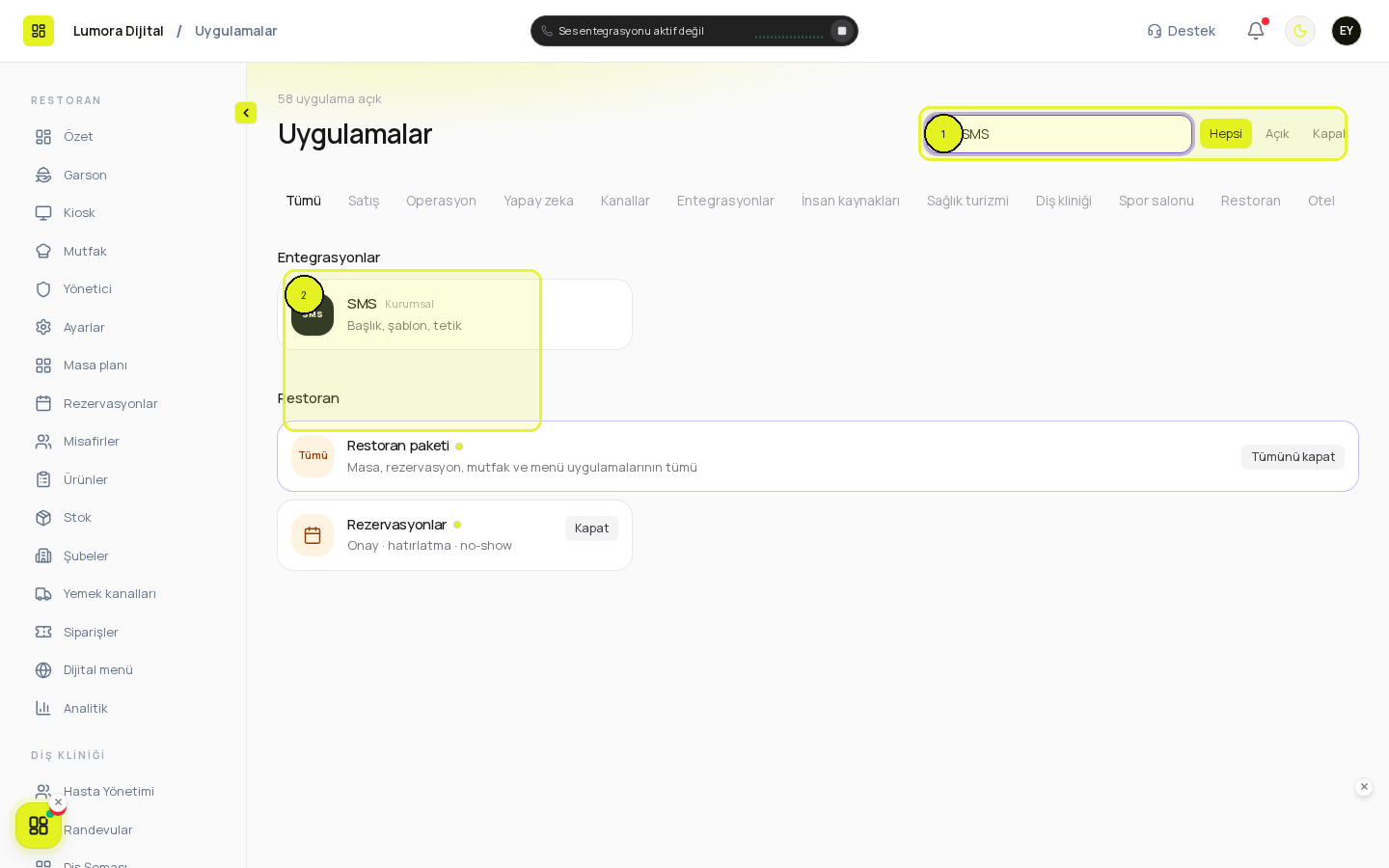Uygulamalar araması