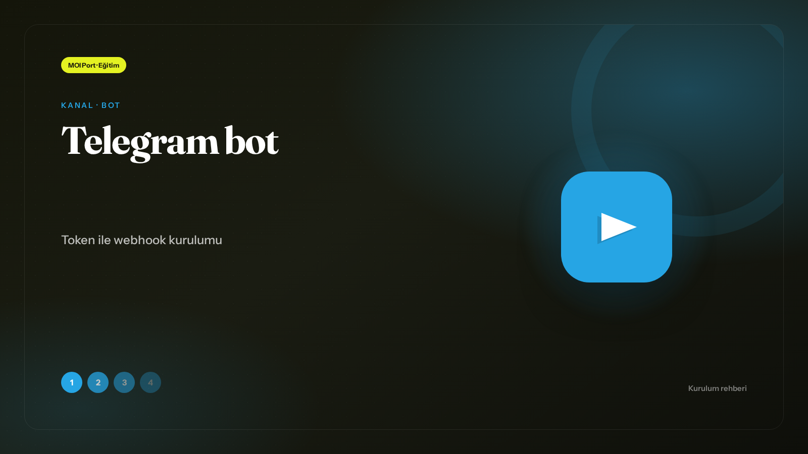 Telegram bot kurulumu