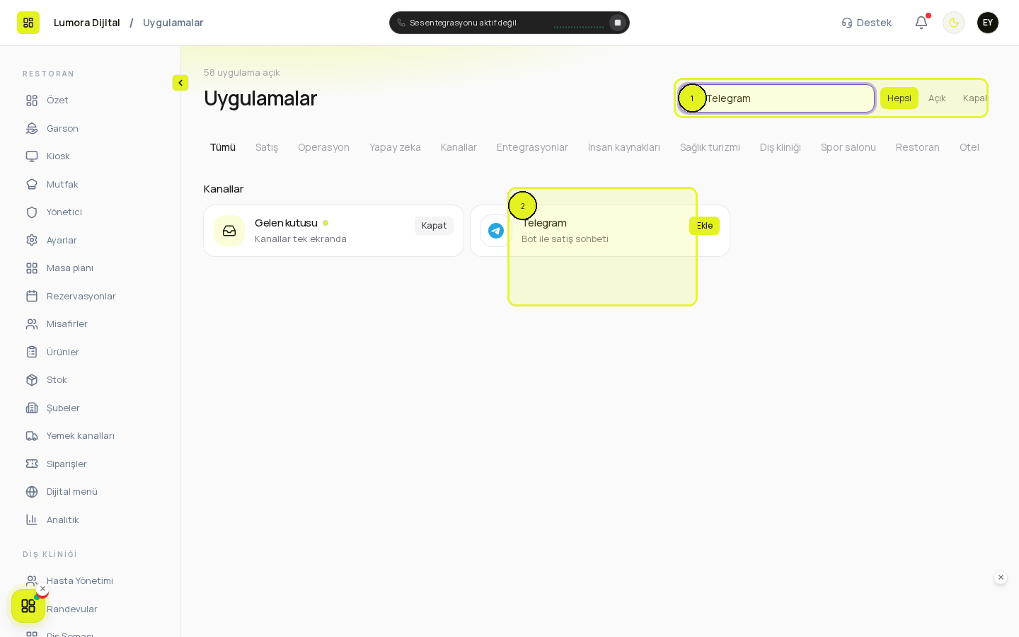 Uygulamalar araması