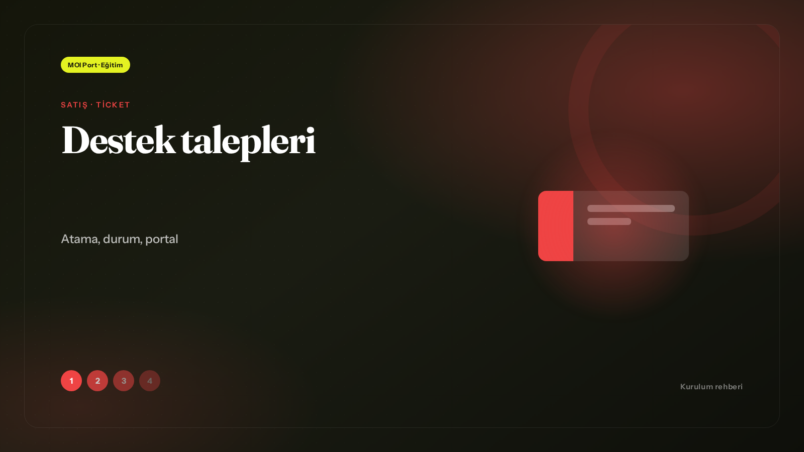 Destek talepleri
