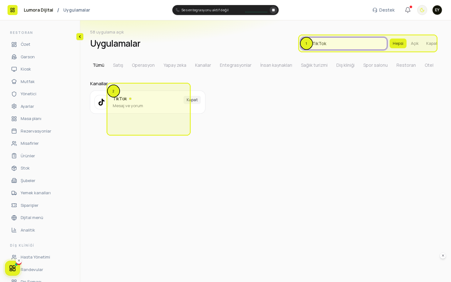 Uygulamalar araması
