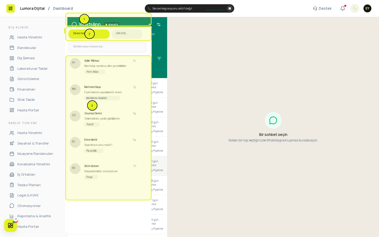 WhatsApp gelen kutusu